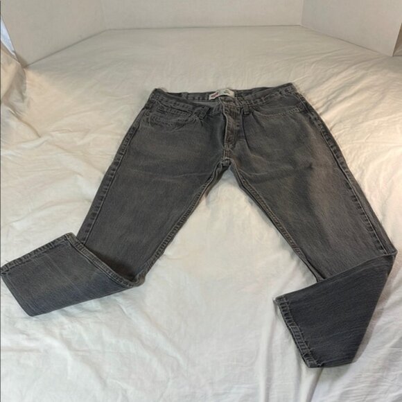 Levi's 511 Gray Straight Jeans 34x28 - Picture 1 of 11